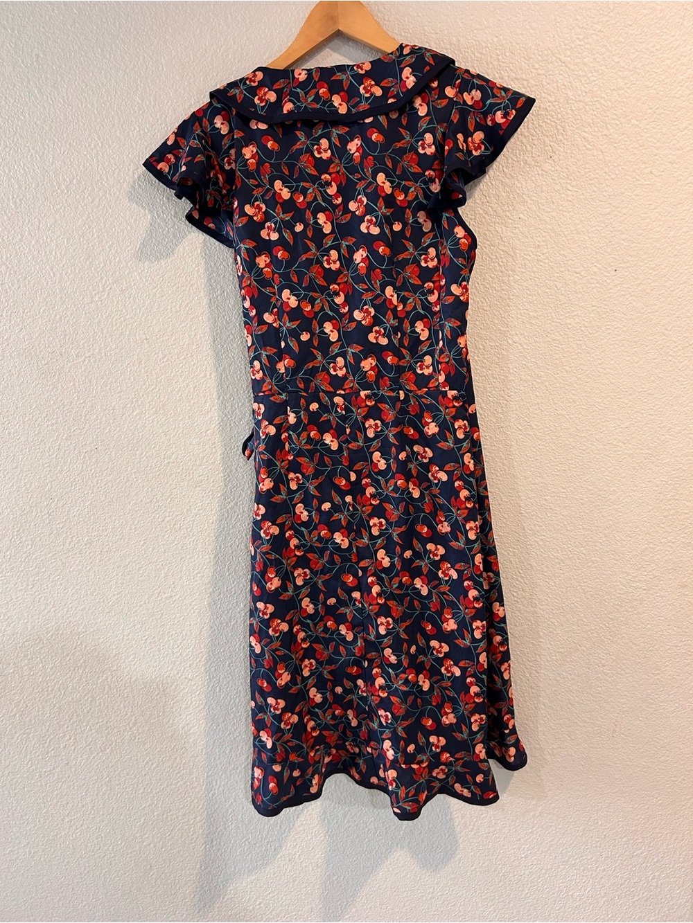 Anthropologie Hi There by Karen Walker Cereja Cherry Print Dress size 6 small - Picture 5 of 6